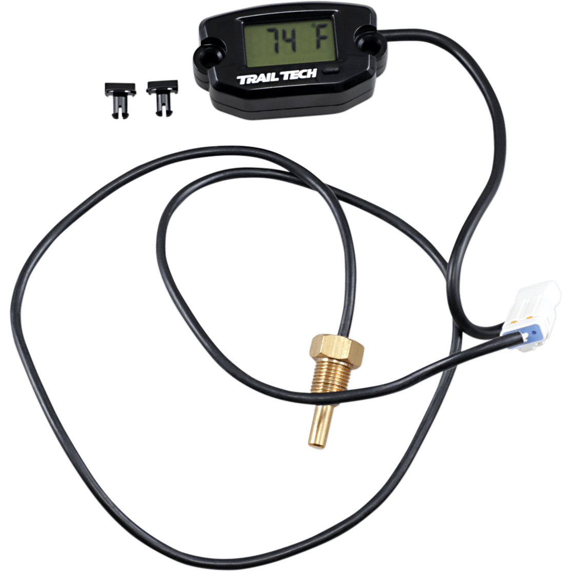 TRAIL TECH Universal Temperature Meter Surface Mount Black 1/8"-28 BSPP