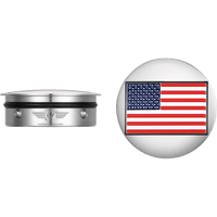 FIGURATI DESIGNS Swing Arm Covers American Flag Reversed FD20AFSS