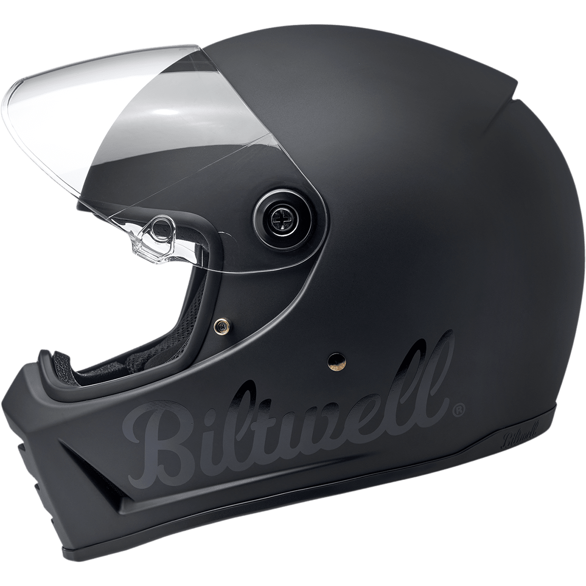 BILTWELL Lane Splitter Helmet Flat Black Factory Medium 1004638103