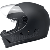 BILTWELL Lane Splitter Helmet Flat Black Factory Medium 1004638103