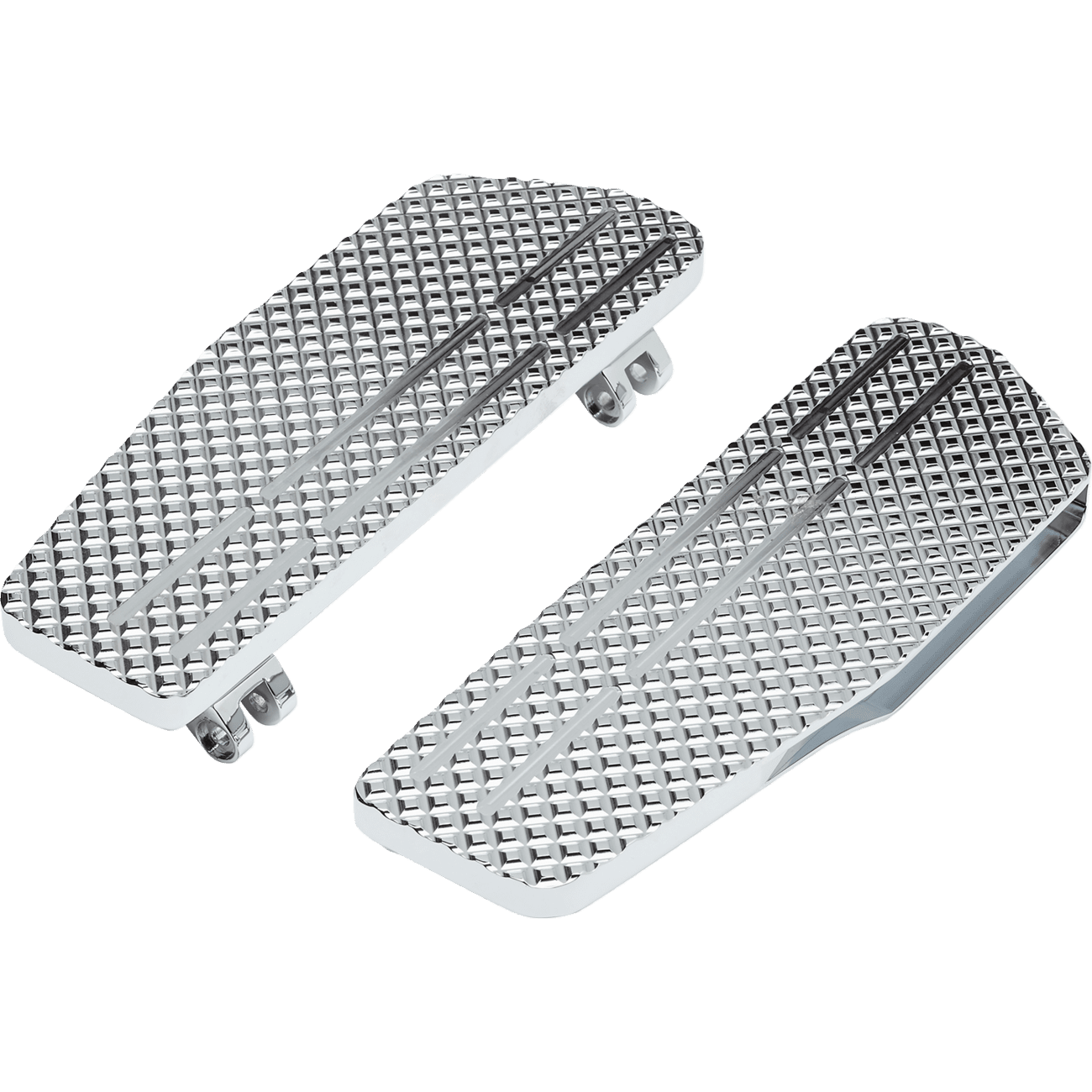 LA CHOPPERS County Line Billet Floorboards Chrome FL LAP10100C