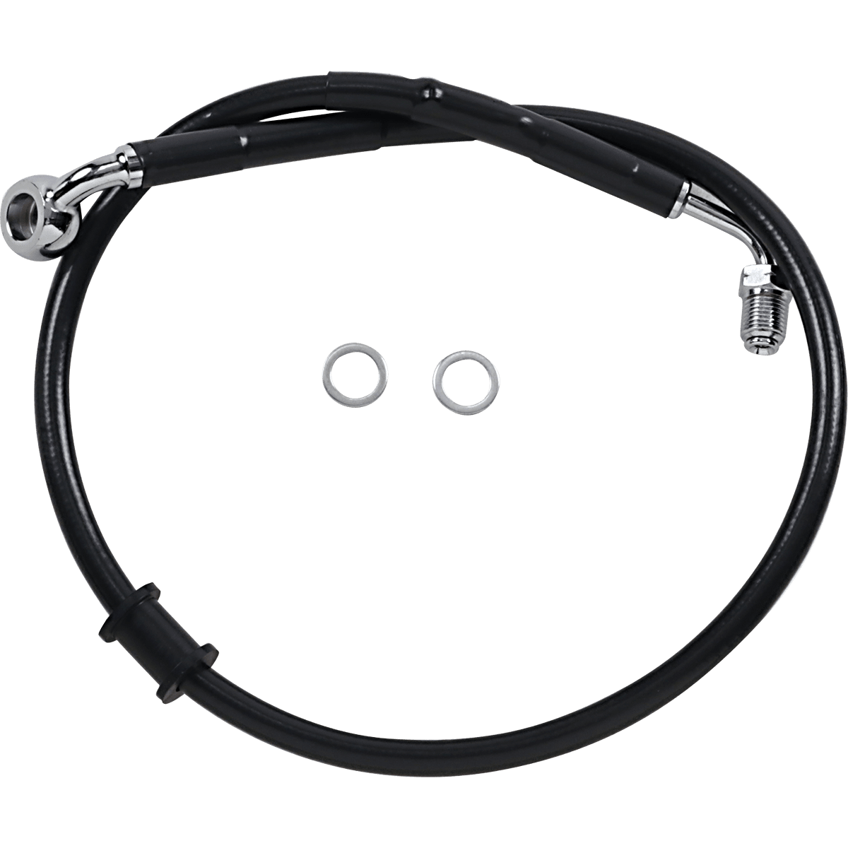 DRAG SPECIALTIES Brake Line +2" Black '18-'21 Softail