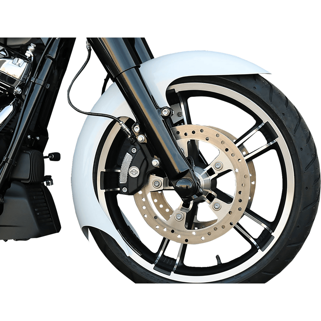 PAUL YAFFE BAGGER NATION Talon Front Fender OEM 16"-19" Wheel With Satin Adapters Touring Models TALONOEM14LS