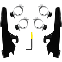 MEMPHIS SHADES Fats/Slim/Sportshield Mounting Kit Black Chief MEB2074