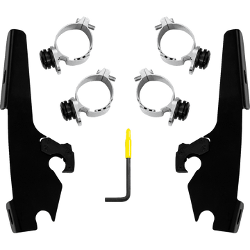 MEMPHIS SHADES Fats/Slim/Sportshield Mounting Kit Black Chief MEB2074