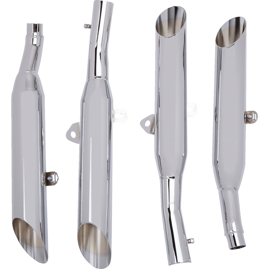 COBRA Slashcut Mufflers Chrome VMAX 2168SC