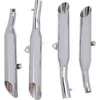 COBRA Slashcut Mufflers Chrome VMAX 2168SC