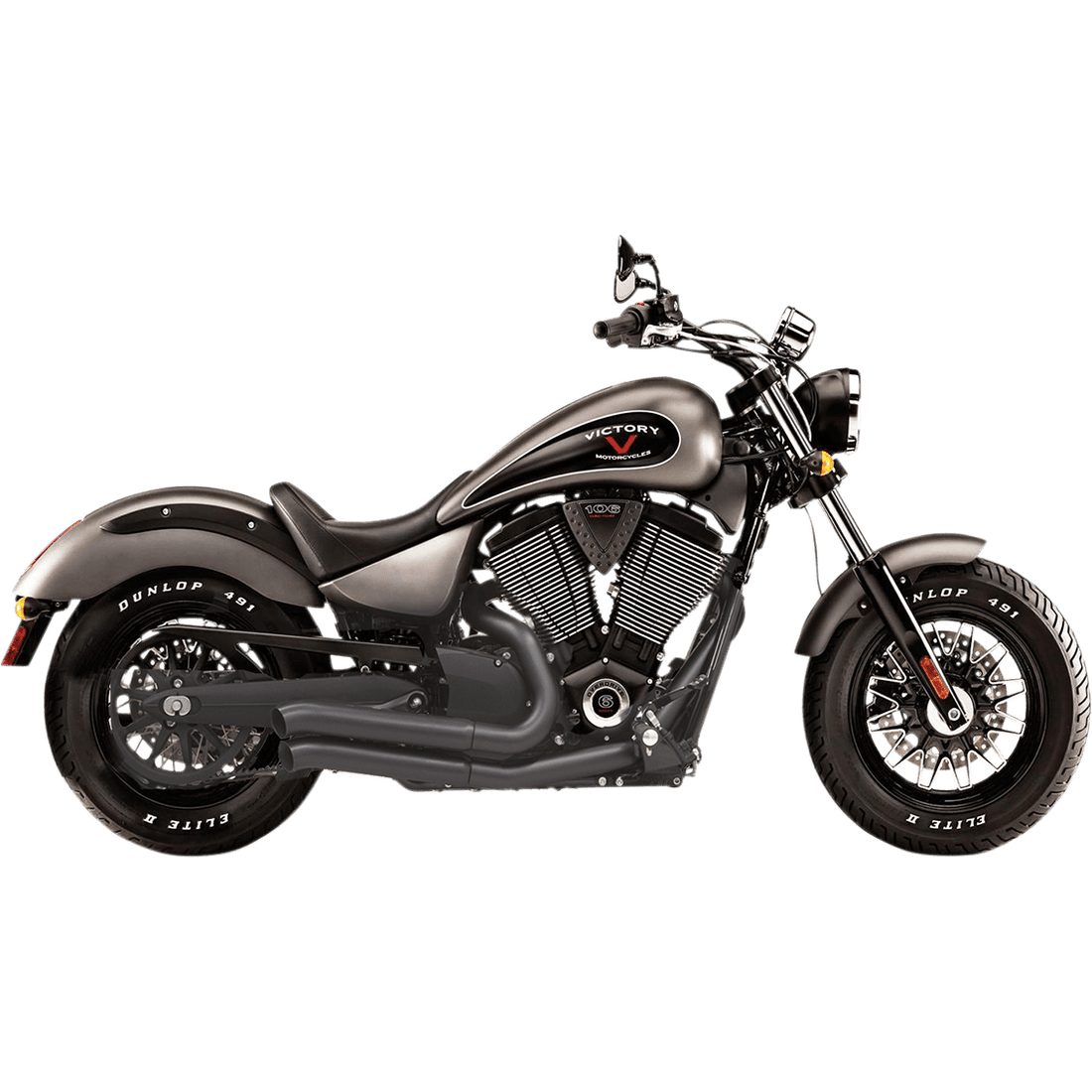 BASSANI XHAUST Pro-Street Exhaust Black Turnout 6V23DB