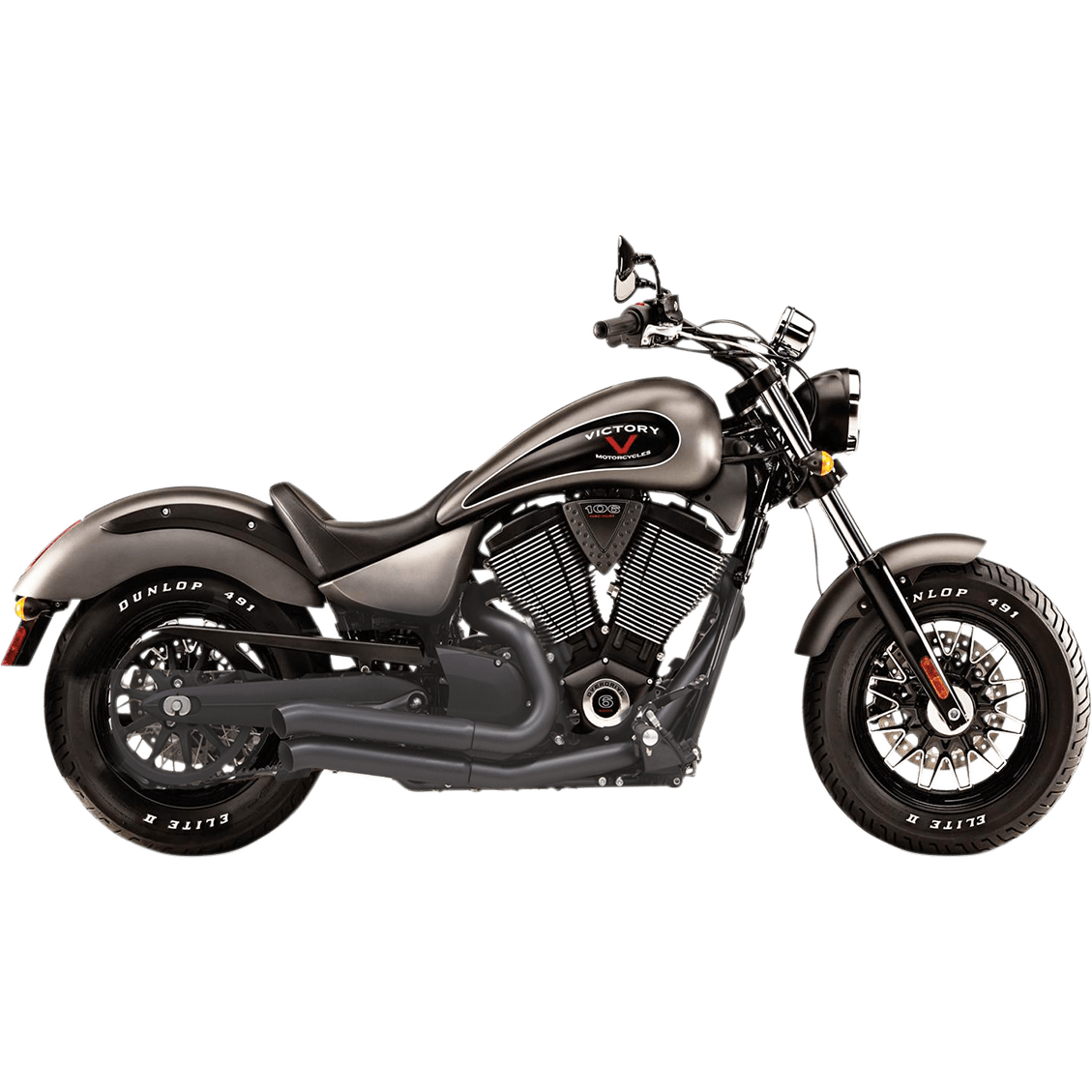 BASSANI XHAUST Pro-Street Exhaust Black Turnout 6V23DB