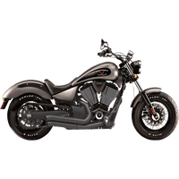 BASSANI XHAUST Pro-Street Exhaust Black Turnout 6V23DB