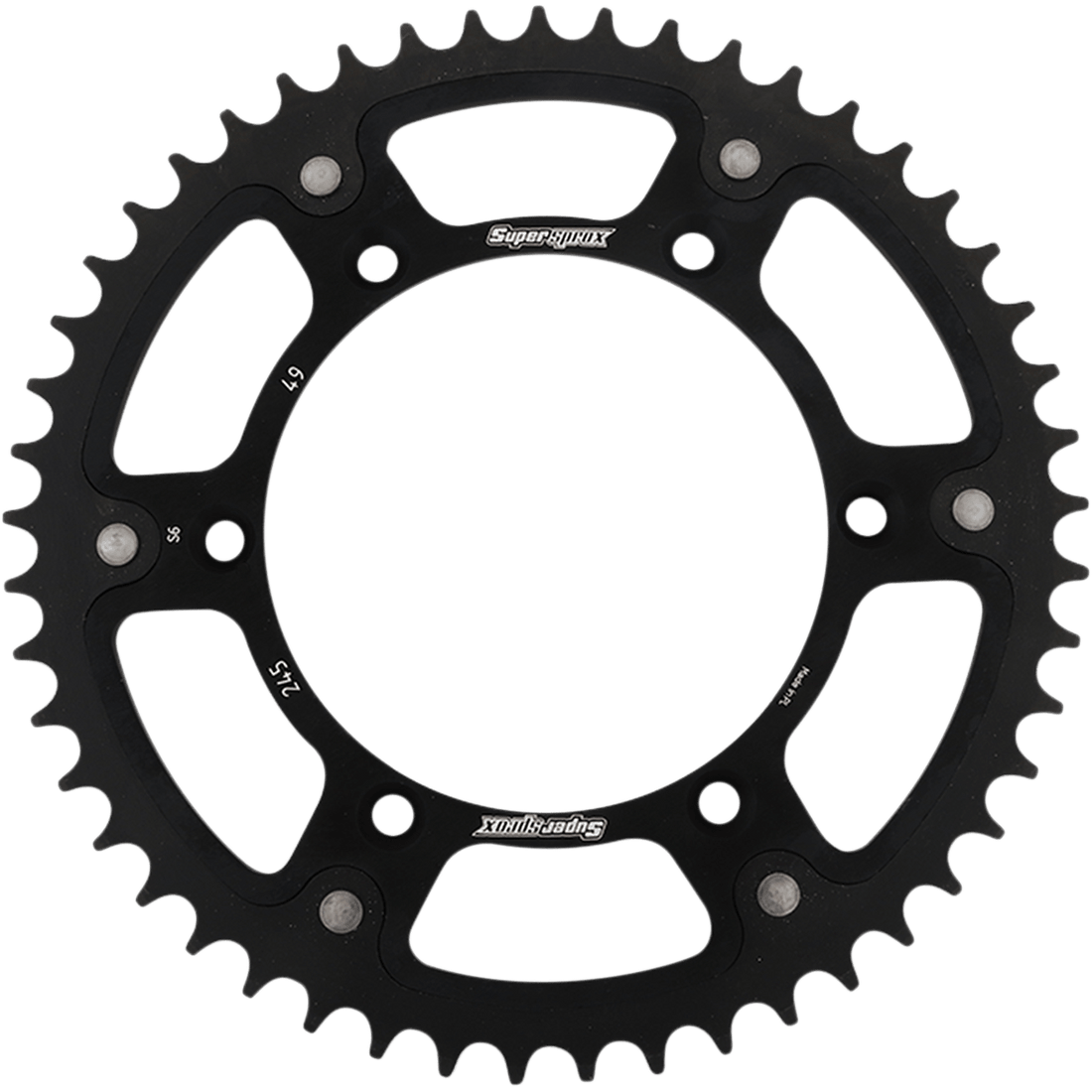 SUPERSPROX Stealth Rear Sprocket 49 Tooth Black Yamaha RST24549BLK