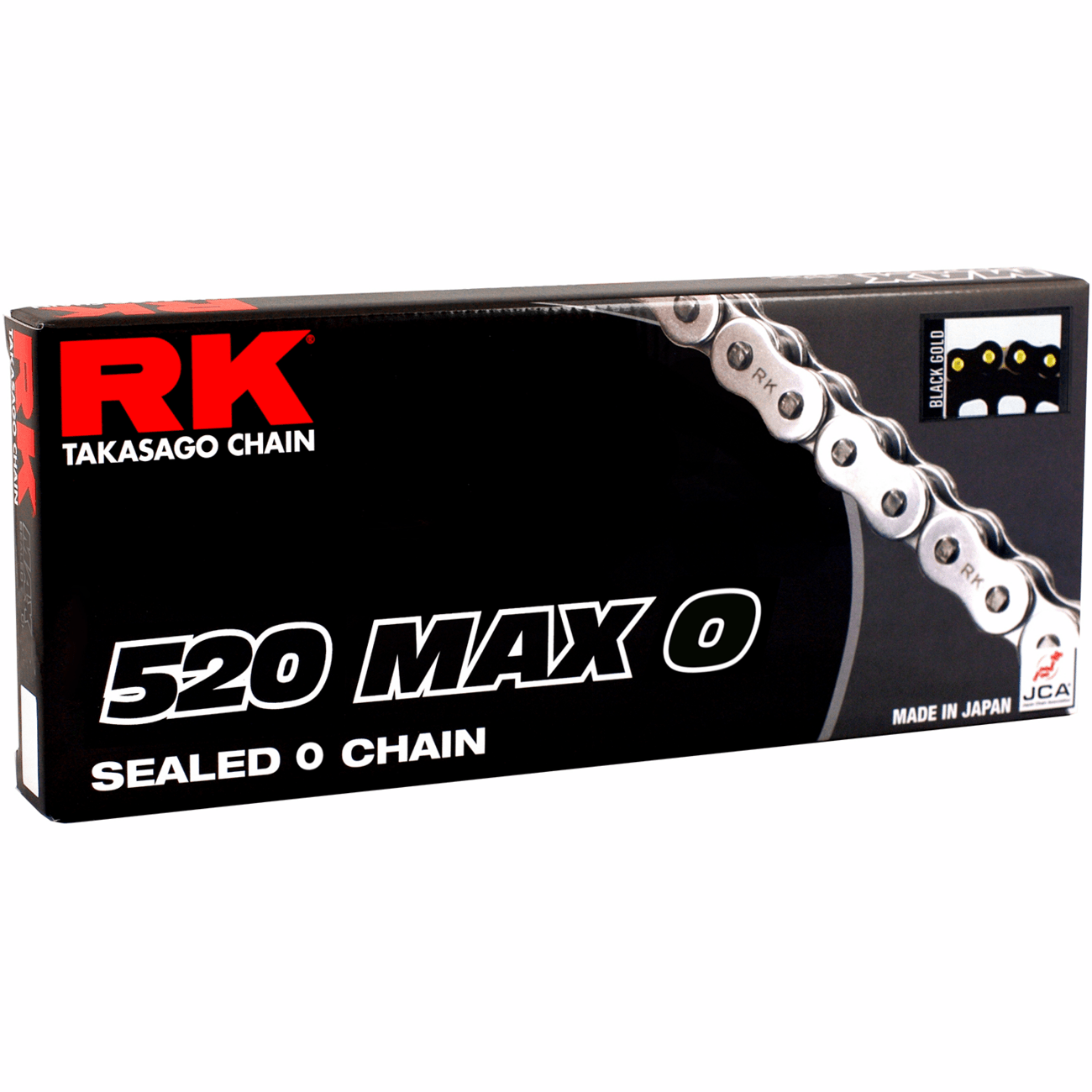 RK 520 Max O Drive Chain 120 Links Black/Gold 520MAXO120BG