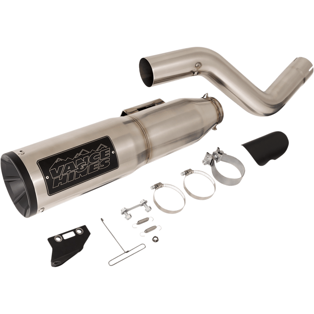 VANCE & HINES Adventure Hi-Output 450 Slip-On Muffler Stainless Steel 16533