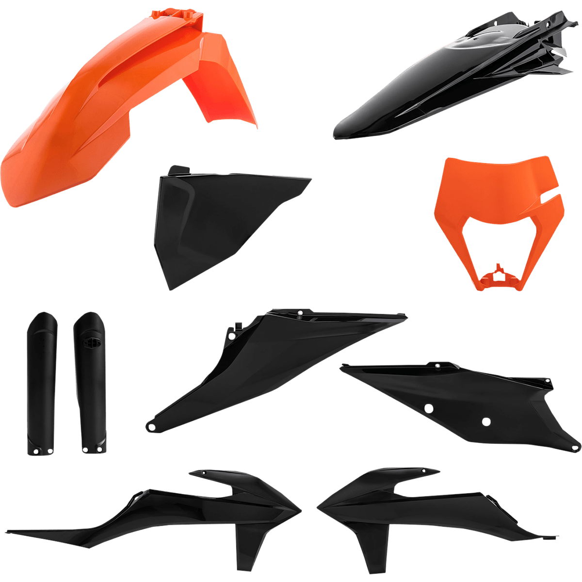 ACERBIS Full Replacement Body Kit Orange/Black 2791545225