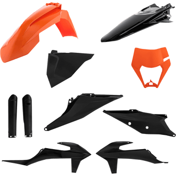 ACERBIS Full Replacement Body Kit Orange/Black 2791545225