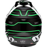 6D HELMETS ATR-2 Helmet Phase Black/Green XS 122844