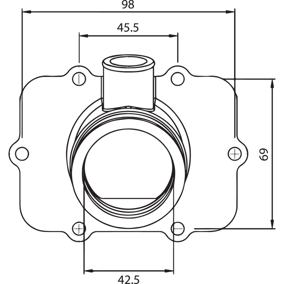 KIMPEX Carburetor Mounting Flange Ski-Doo