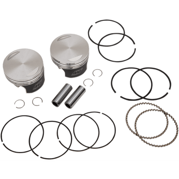 WISECO Tracker™ Series Piston Kit 3.518" 1340 cc 80 Cubic Inch +0.020" Evolution