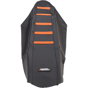 MOOSE RACING Ribbed Seat Cover Black Cover/Orange Ribs KTM