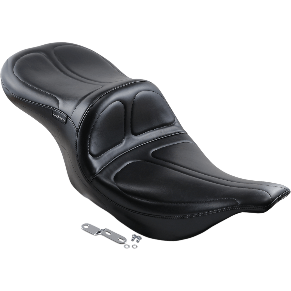 LE PERA Maverick Seat without Backrest Stitched Black FLH/FLT '02-'07 LH957