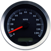 DRAG SPECIALTIES Programmable Speedometer Black Face MPH