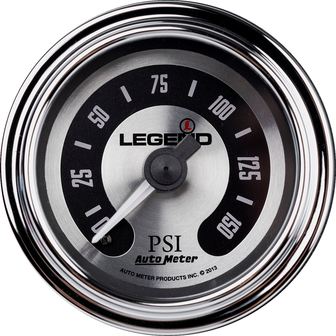 LEGEND SUSPENSION Fairing Mounted LED Backlit PSI Gauges Spun Aluminum 22120492