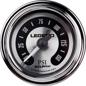 LEGEND SUSPENSION Fairing Mounted LED Backlit PSI Gauges Spun Aluminum 22120492