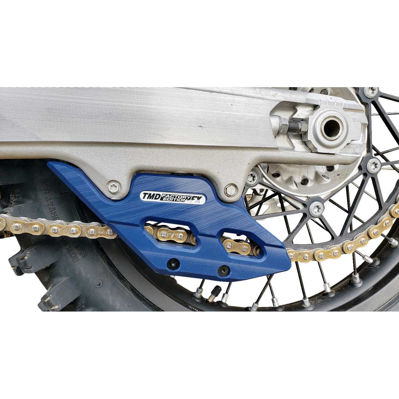 T.M. DESIGNWORKS Factory Edition Chain Guide With Replacement Wear Pad Blue RCGKT5BL2