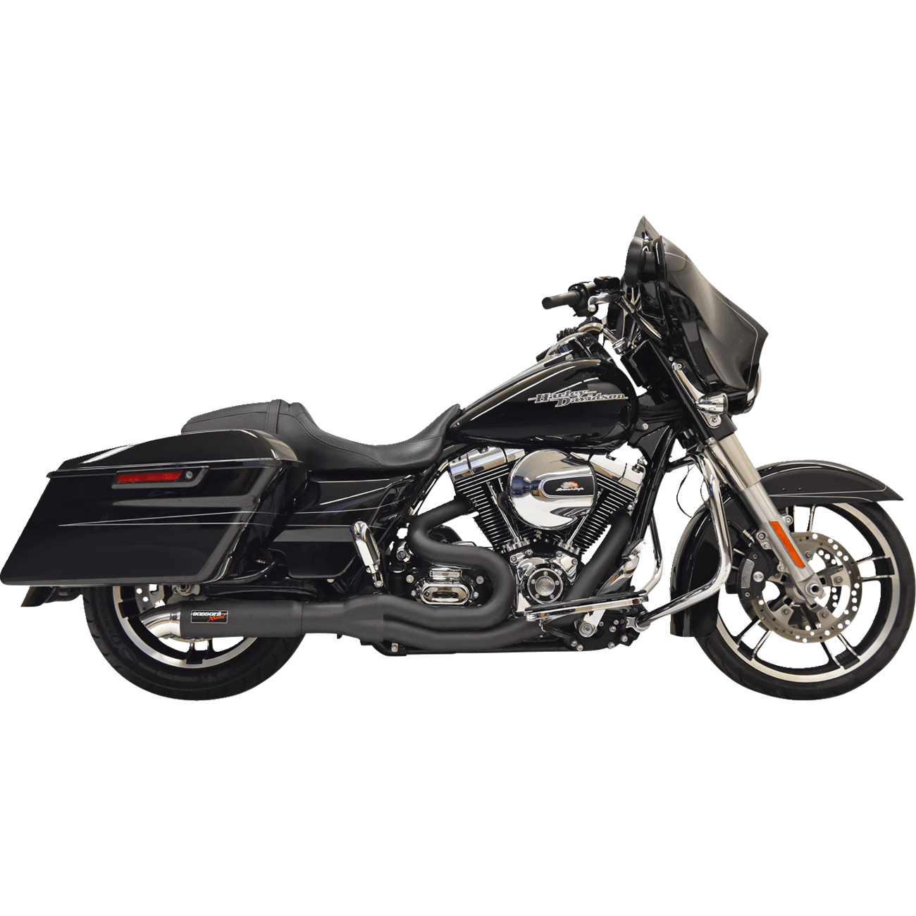 BASSANI XHAUST 2:1 Exhaust Hotrod Black 1F67B