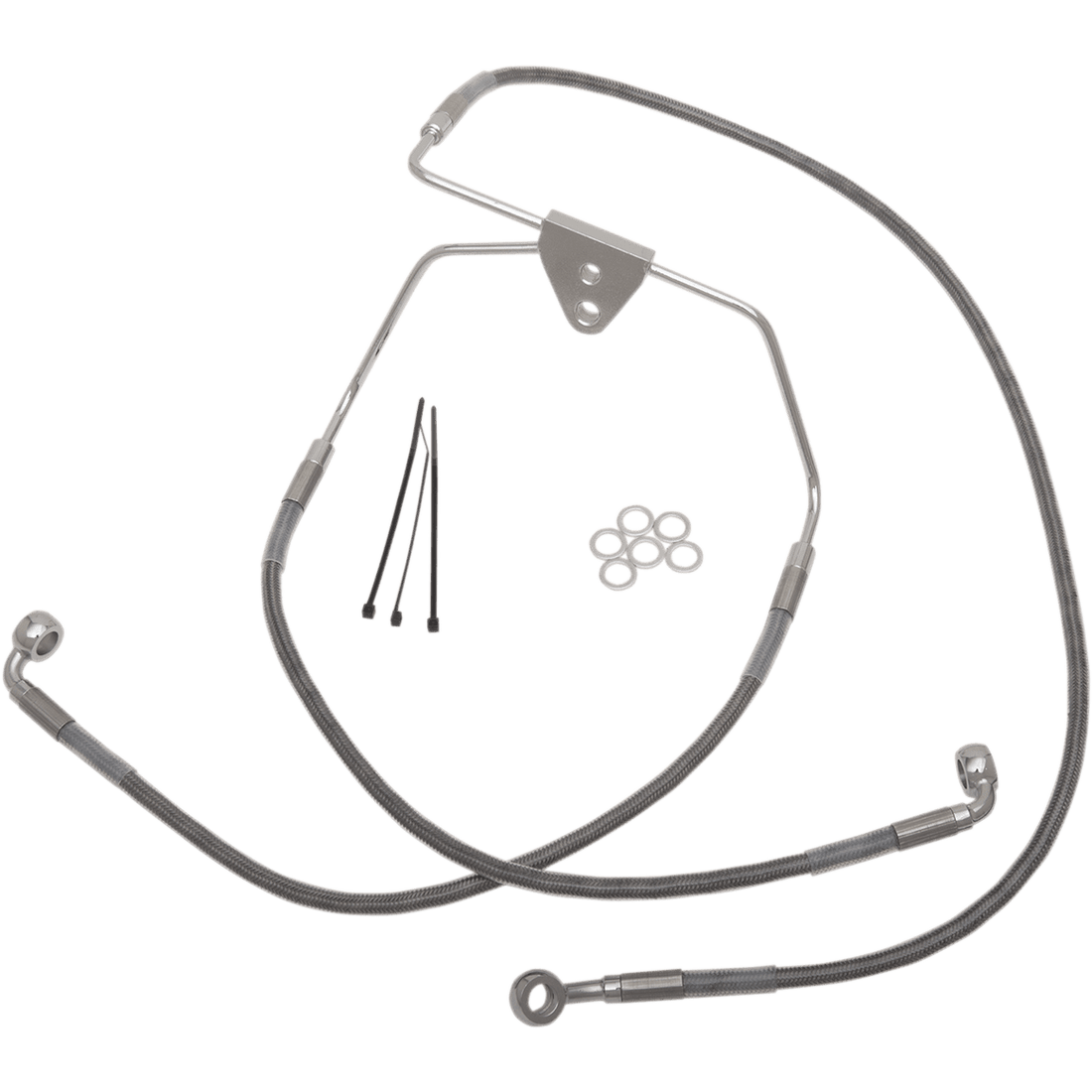 DRAG SPECIALTIES Brake Line Front +6" Touring Stainless Steel