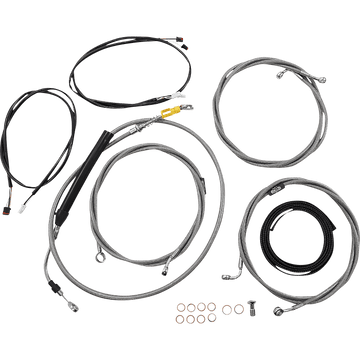 LA CHOPPERS Cable Kit 18" 20" Handlebars ABS Stainless LA8058KT319