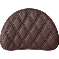 SADDLEMEN Sissy Bar Pad Lattice Stitched Brown 051345