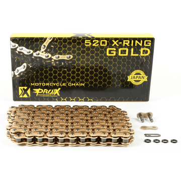 PROX 520 X-Ring Chain Gold 120 Link 07RC520120XCG