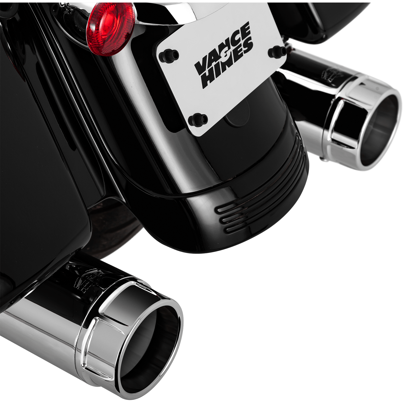 VANCE & HINES 4-1/2" Torquer Slip-On Mufflers Chrome 16674