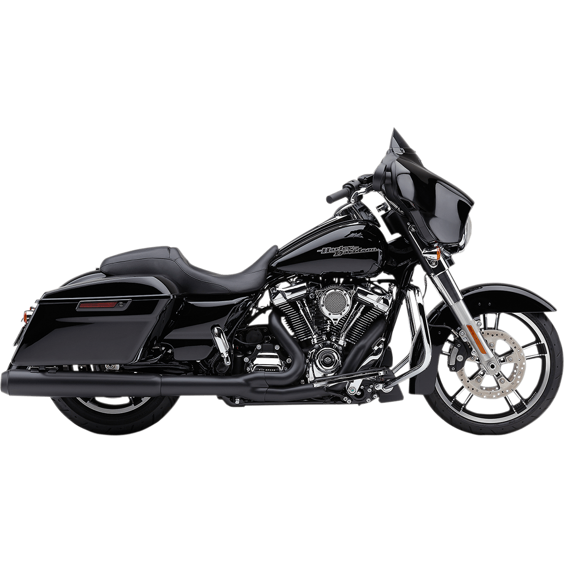 COBRA Powr-Flo 2:1 Exhaust Black '17-'20 FL 6451RB