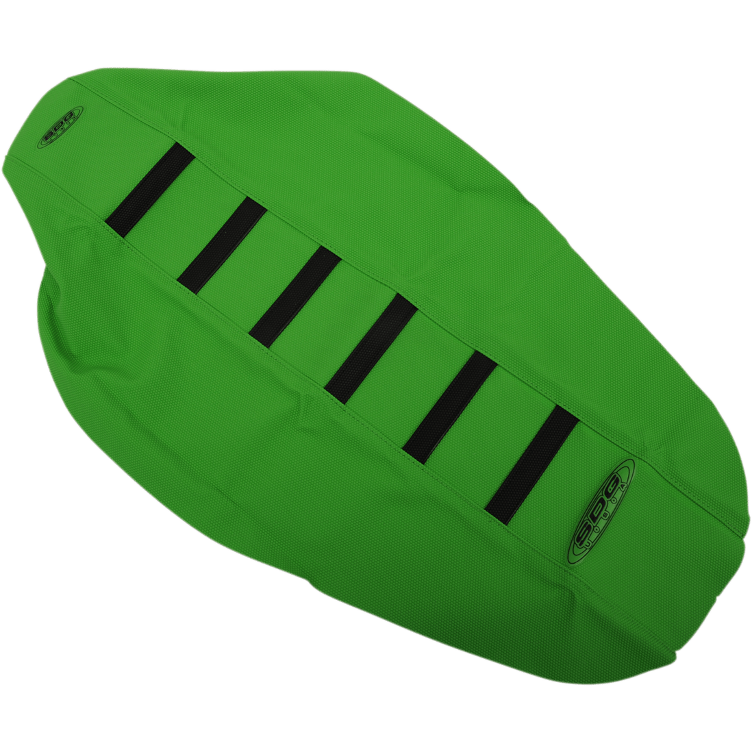 SDG 6-Ribbed Seat Cover Black Ribs/Green Top/Green Sides