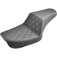 SADDLEMEN Step-Up Seat Front Lattice Stitch Black Dyna 80404172