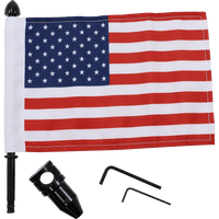 PRO PAD Luggage Rack Flag Mount 5/8" Round With 6" X 9" Flag BRFMFXD5