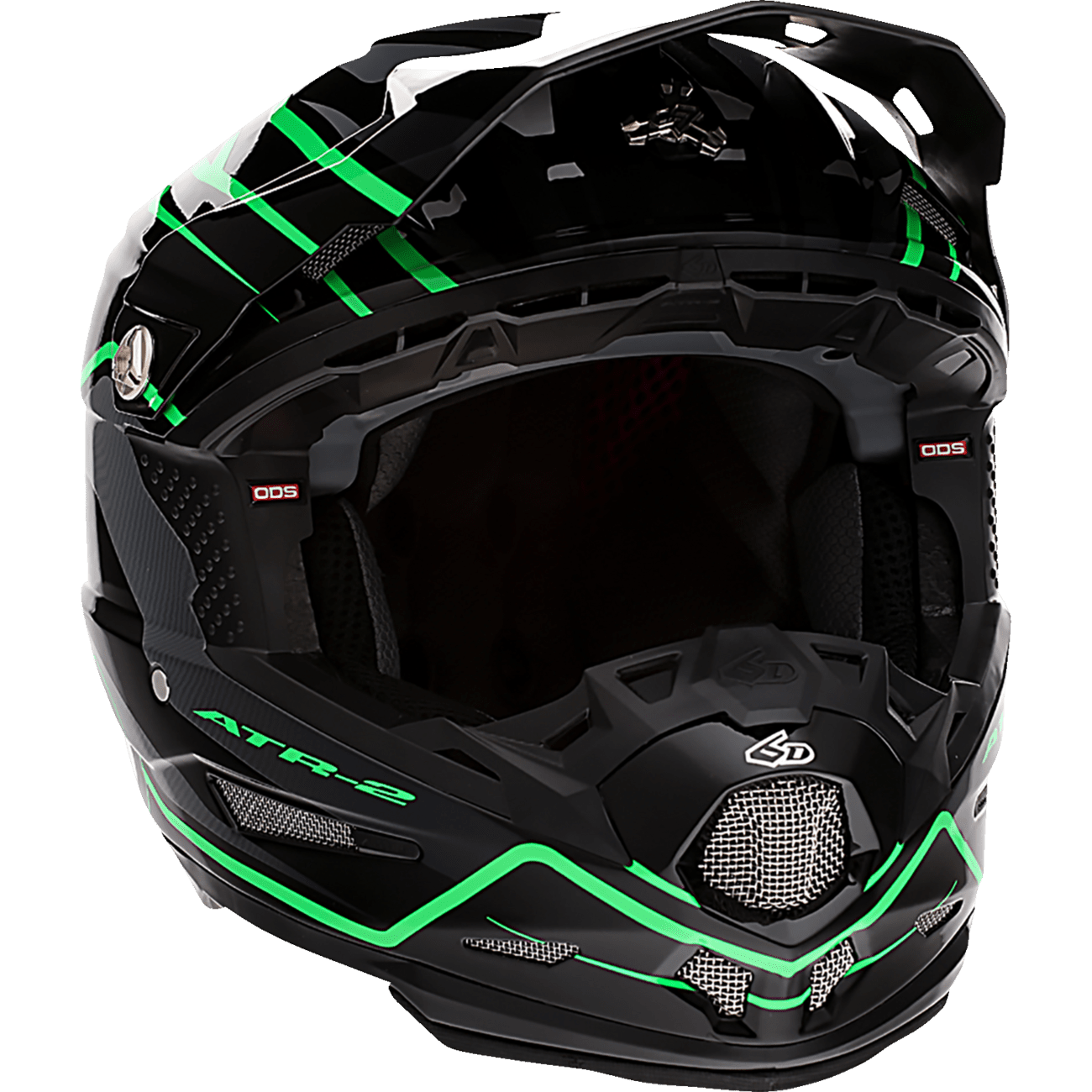 6D HELMETS ATR-2 Helmet Phase Black/Green Small 122845