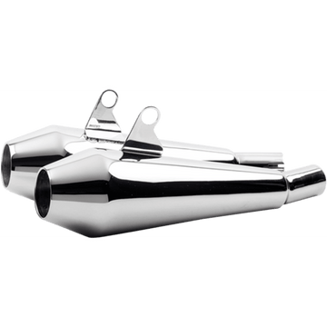 BRITISH CUSTOMS Shorty Predator Pro™ Mufflers Polished BC902117P