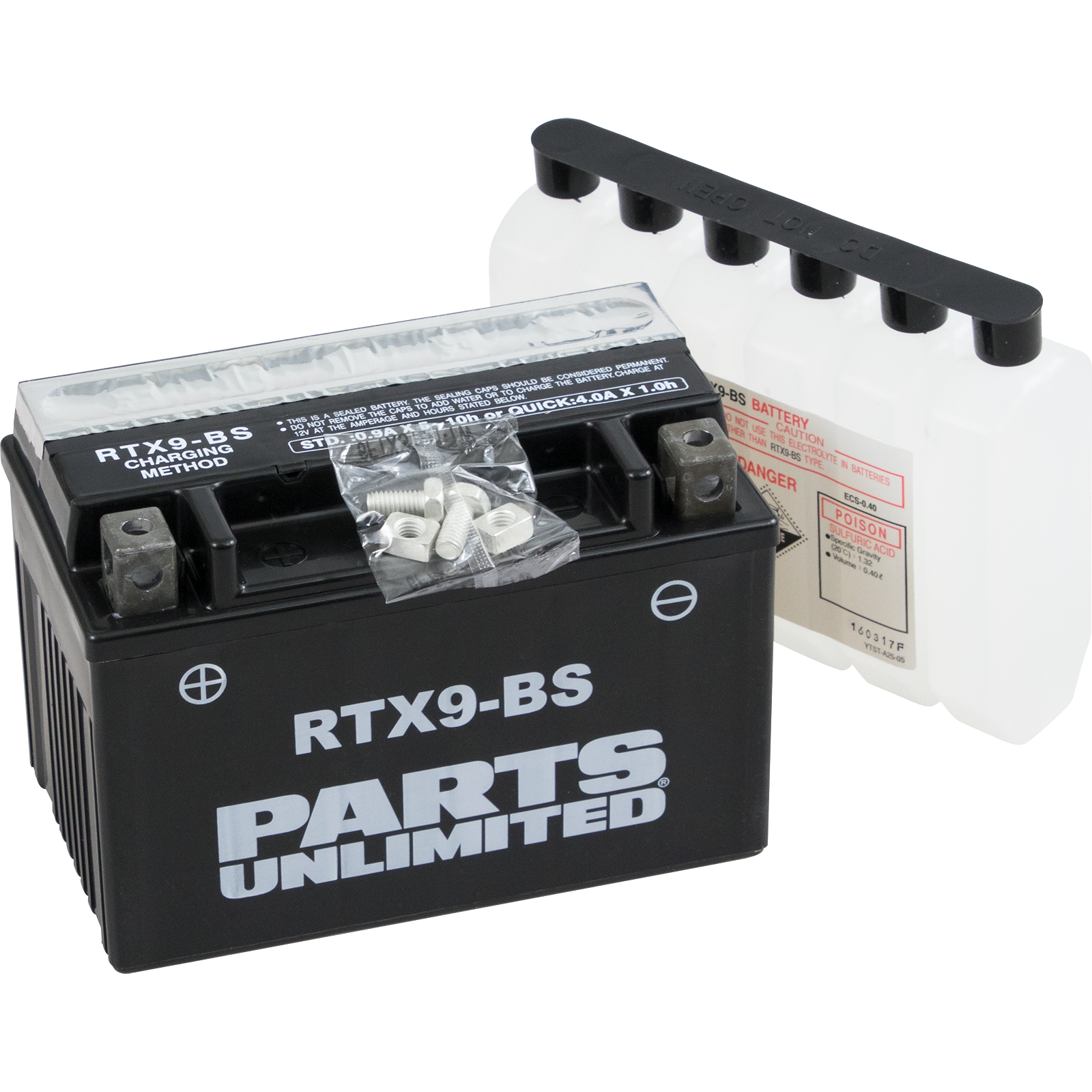 PARTS UNLIMITED AGM Battery RTX9-BS .40 L