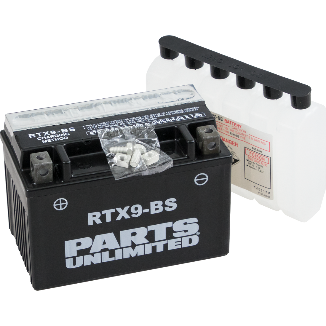 PARTS UNLIMITED AGM Battery RTX9-BS .40 L