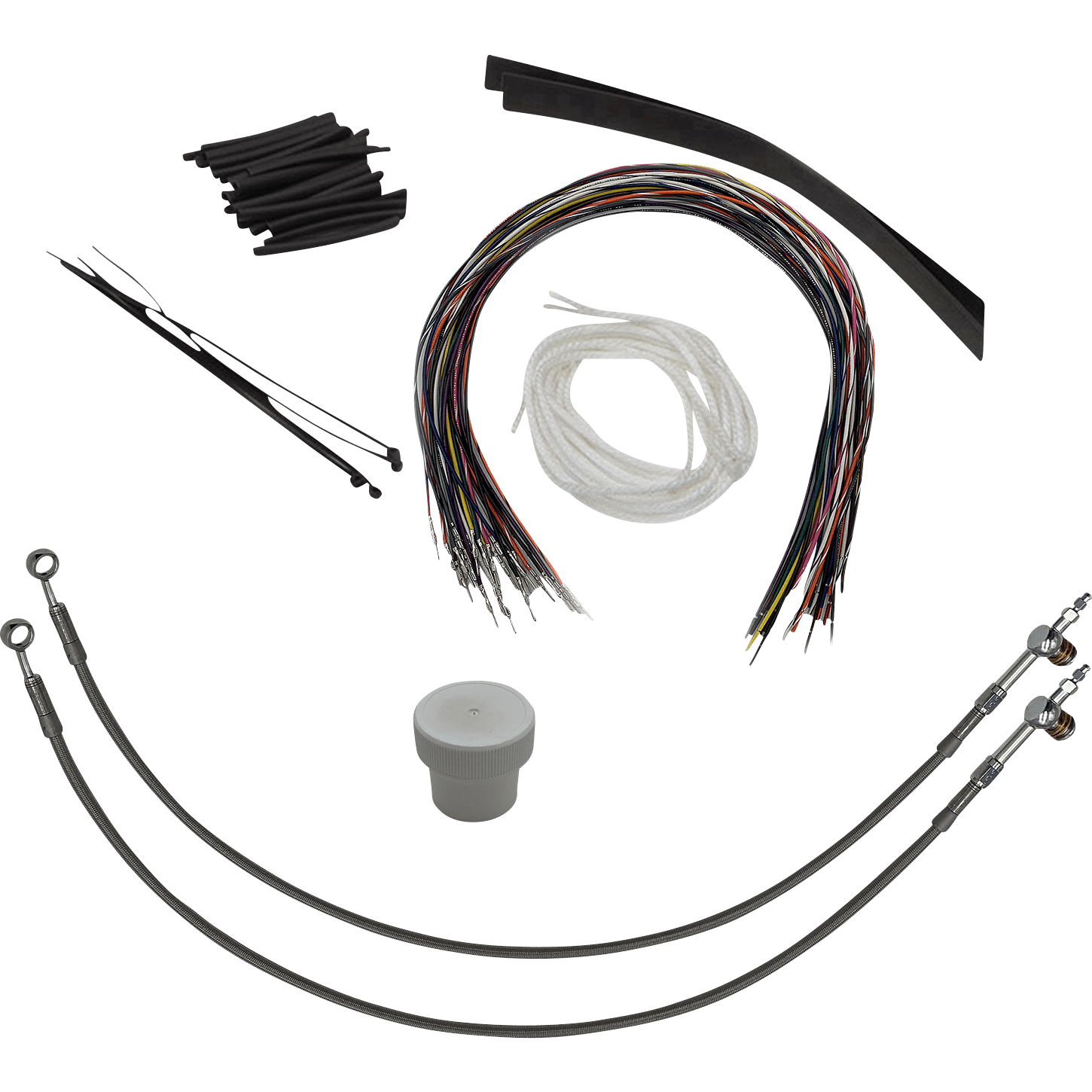 FAT BAGGERS INC. Installation Kit Hydraulic Clutch 16" Braided 109716