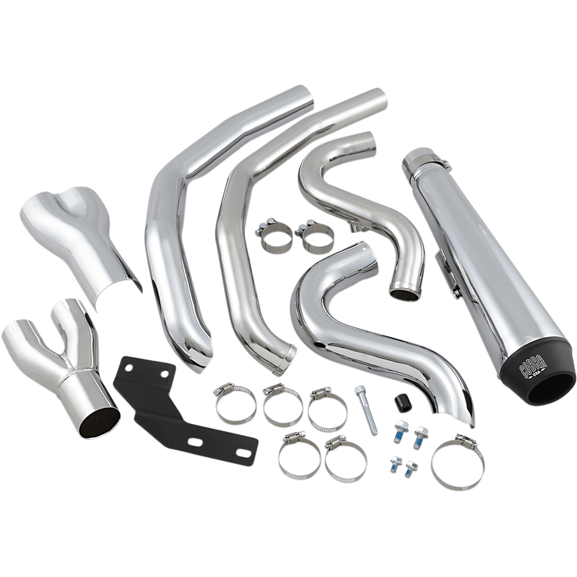 COBRA El Diablo Exhaust Chrome '12-'17 Softail 6483