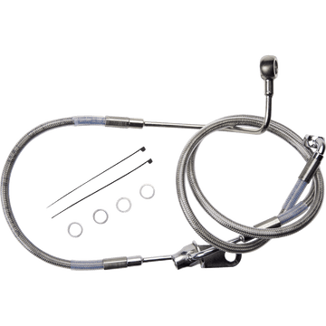 DRAG SPECIALTIES Brake Line Rear Non-ABS Stainless Steel