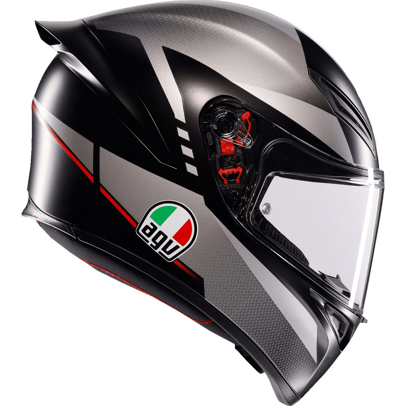 AGV K1 S Helmet Lap Matte Black/Gray/Red 2XL 2118394003034XXL