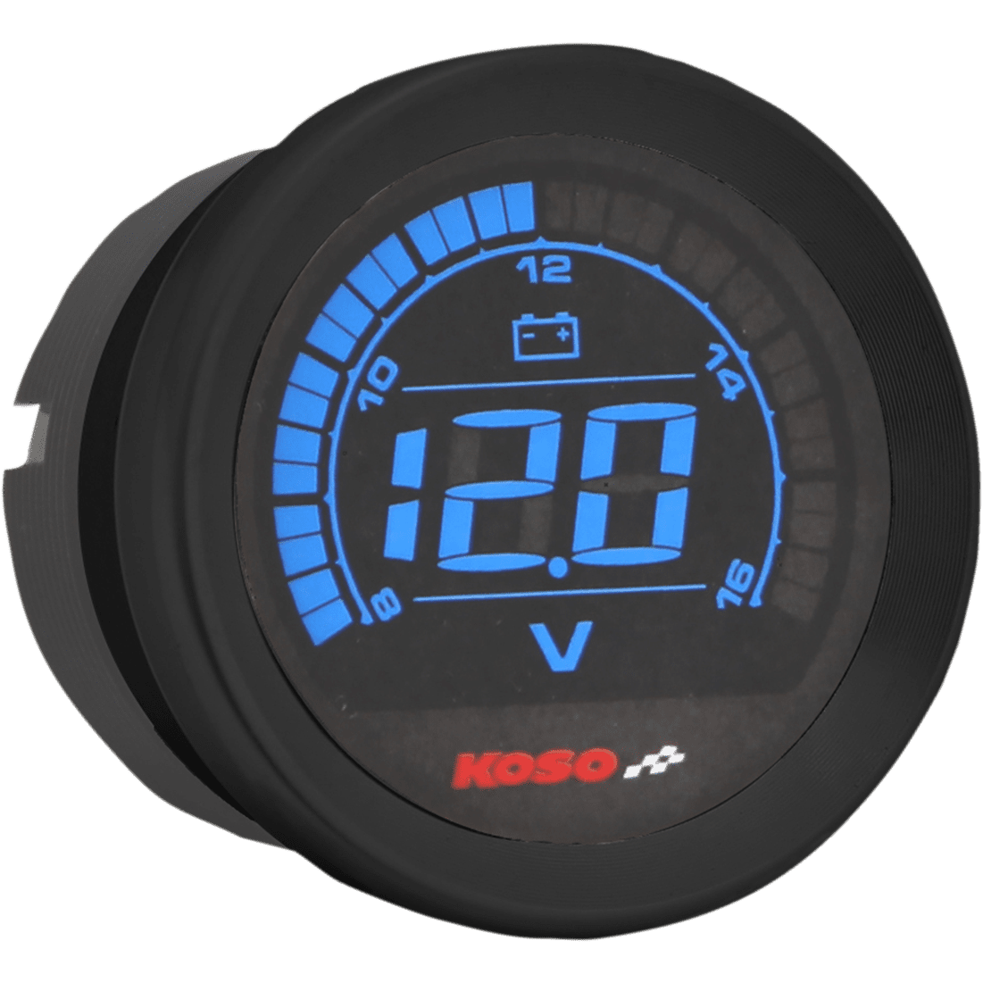 KOSO NORTH AMERICA 2" Voltmeter Gauge Black BA050310