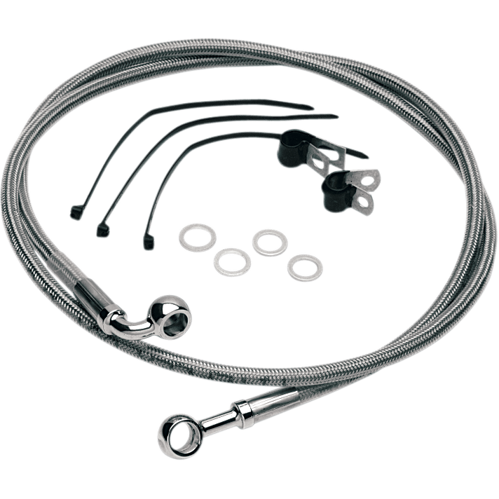 DRAG SPECIALTIES Brake Line Front (Upper) Stainless Steel