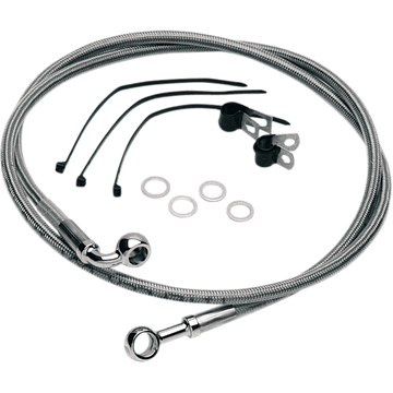 DRAG SPECIALTIES Brake Line Front (Upper) Stainless Steel