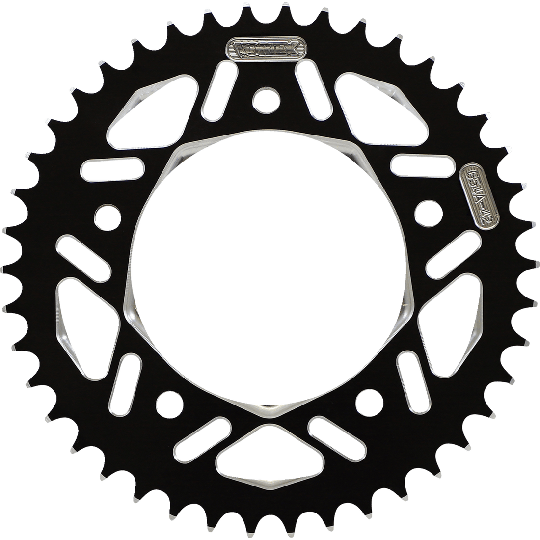 VORTEX Aluminum Sprocket Black Rear 42 Tooth